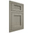 Shiloh Cabinetry Flush Inset Beaded Century Red Oak Plain Cut Thyme Door