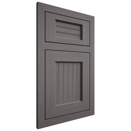 Shiloh Cabinetry Flush Inset Beaded Century Walnut Plain Cut Cadet Door