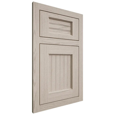 Shiloh Cabinetry Flush Inset Beaded Century Walnut Plain Cut Seagull Door