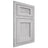 Shiloh Cabinetry Flush Inset Beaded Century Walnut Plain Cut Stratus Door