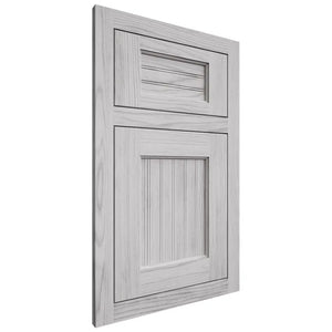 Shiloh Cabinetry Flush Inset Beaded Century Walnut Plain Cut Stratus Door
