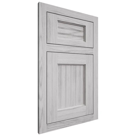 Shiloh Cabinetry Flush Inset Beaded Century Walnut Plain Cut Stratus Door