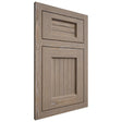 Shiloh Cabinetry Flush Inset Beaded Century White Oak Plain Cut Almond Door