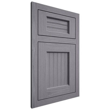 Shiloh Cabinetry Flush Inset Beaded Century White Oak Plain Cut Cadet Door