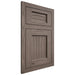 Shiloh Cabinetry Flush Inset Beaded Century White Oak Plain Cut Clay Door