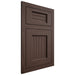 Shiloh Cabinetry Flush Inset Beaded Century White Oak Plain Cut Dusk Door