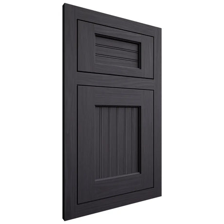 Shiloh Cabinetry Flush Inset Beaded Century White Oak Plain Cut Harbor Door