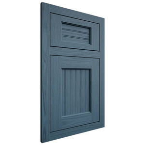 Shiloh Cabinetry Flush Inset Beaded Century White Oak Plain Cut Hudson Door