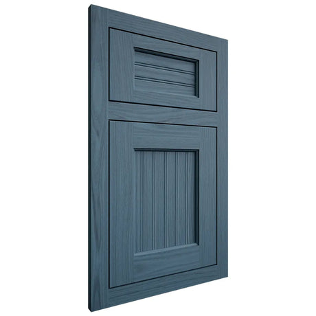 Shiloh Cabinetry Flush Inset Beaded Century White Oak Plain Cut Hudson Door