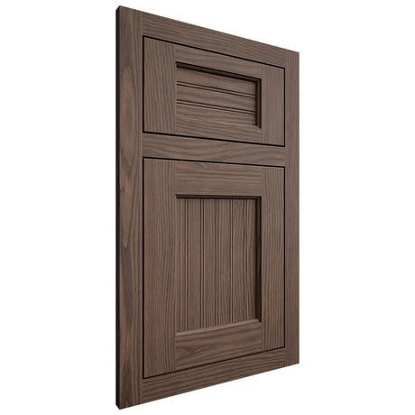 Shiloh Cabinetry Flush Inset Beaded Century White Oak Plain Cut Mineral Door
