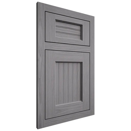 Shiloh Cabinetry Flush Inset Beaded Century White Oak Plain Cut Sterling Door