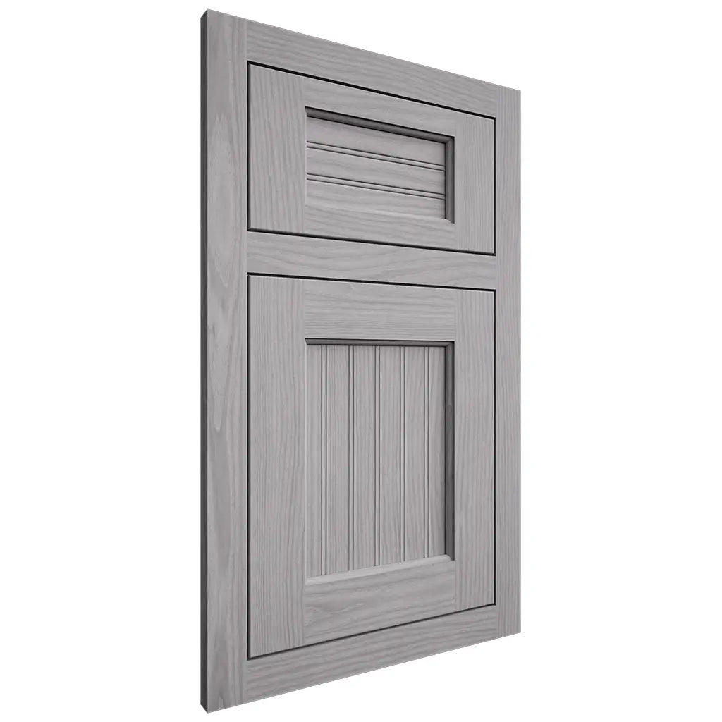 Shiloh Cabinetry Flush Inset Beaded Century White Oak Plain Cut Stratus Door