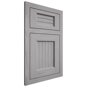 Shiloh Cabinetry Flush Inset Beaded Century White Oak Plain Cut Stratus Door