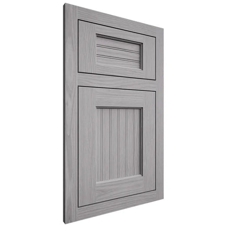 Shiloh Cabinetry Flush Inset Beaded Century White Oak Plain Cut Stratus Door
