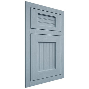 Shiloh Cabinetry Flush Inset Beaded Century White Oak Quarter Sawn Sky Door