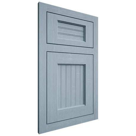 Shiloh Cabinetry Flush Inset Beaded Century White Oak Quarter Sawn Sky Door