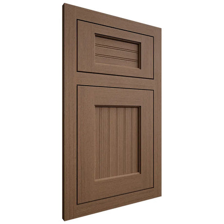 Shiloh Cabinetry Flush Inset Beaded Century White Oak Rift Cut Autumn Door