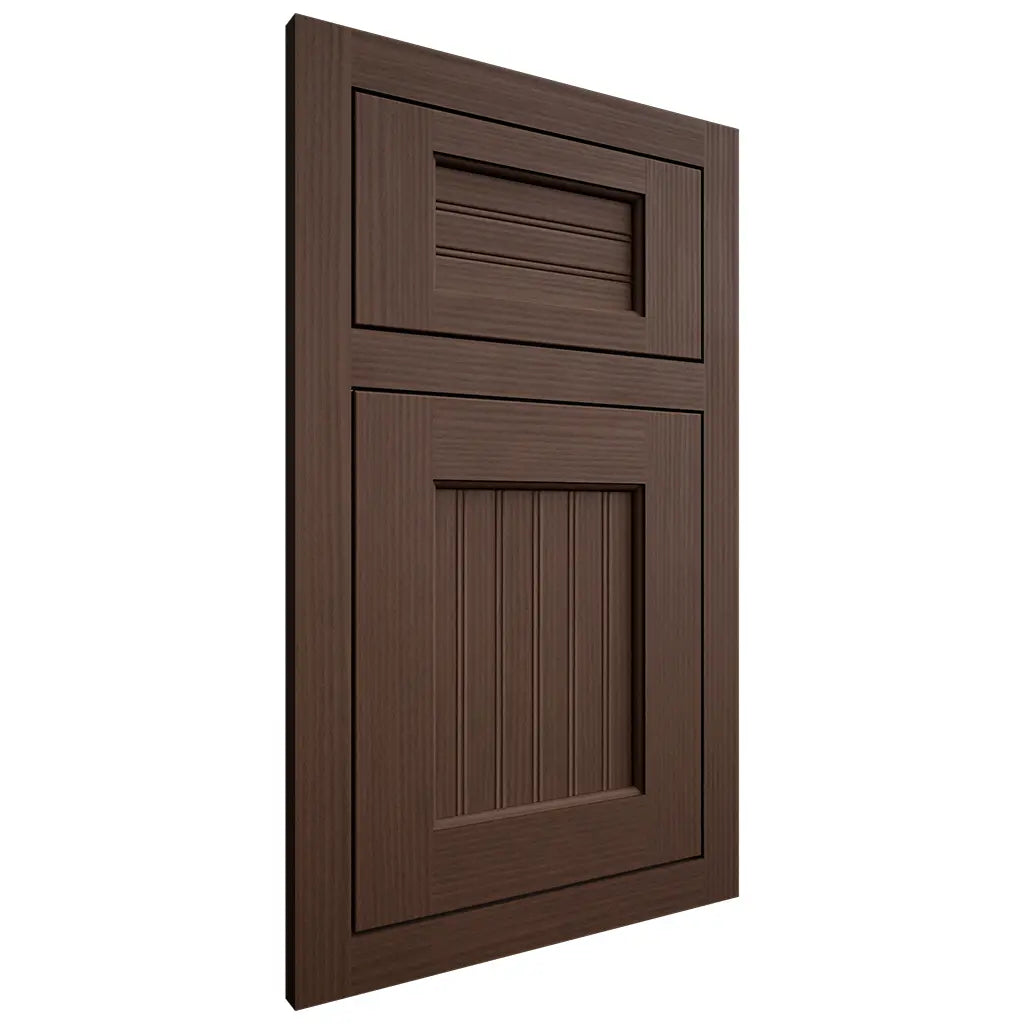 Shiloh Cabinetry Flush Inset Beaded Century White Oak Rift Cut Braun Door
