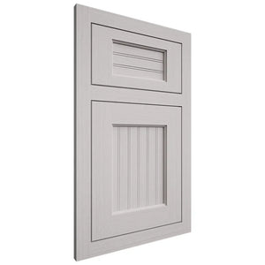 Shiloh Cabinetry Flush Inset Beaded Century White Oak Rift Cut Cotton Door