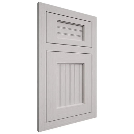 Shiloh Cabinetry Flush Inset Beaded Century White Oak Rift Cut Cotton Door