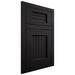 Shiloh Cabinetry Flush Inset Beaded Century White Oak Rift Cut Ink Door
