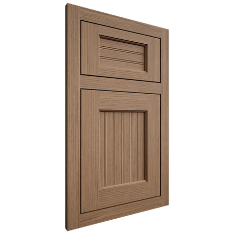 Shiloh Cabinetry Flush Inset Beaded Century White Oak Rift Cut Medium Door