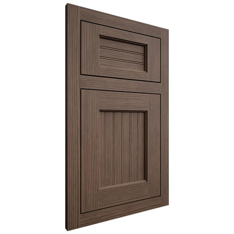 Shiloh Cabinetry Flush Inset Beaded Century White Oak Rift Cut Mineral Door
