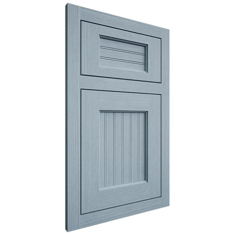 Shiloh Cabinetry Flush Inset Beaded Century White Oak Rift Cut Sky Door