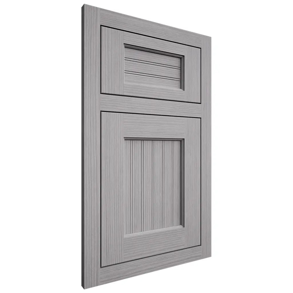 Shiloh Cabinetry Flush Inset Beaded Century White Oak Rift Cut Stratus Door