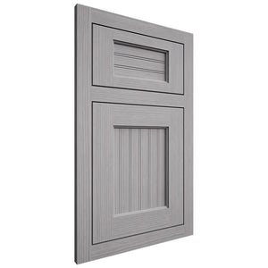 Shiloh Cabinetry Flush Inset Beaded Century White Oak Rift Cut Stratus Door