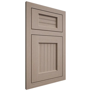 Shiloh Cabinetry Flush Inset Beaded Century White Oak Rift Cut Whitewash Door