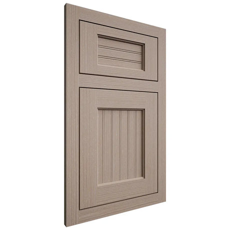 Shiloh Cabinetry Flush Inset Beaded Century White Oak Rift Cut Whitewash Door