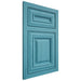 Shiloh Cabinetry Flush Inset Bradford Alder Plain Cut Aqua Door