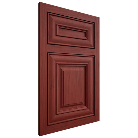 Shiloh Cabinetry Flush Inset Bradford Cherry Plain Cut Red Door