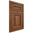 Shiloh Cabinetry Flush Inset Bradford Hickory Plain Cut Burnt Sugar Door
