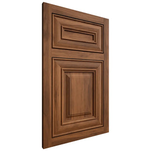 Shiloh Cabinetry Flush Inset Bradford Hickory Plain Cut Burnt Sugar Door