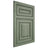 Shiloh Cabinetry Flush Inset Bradford Hickory Plain Cut Moss Door