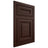 Shiloh Cabinetry Flush Inset Bradford Maple Plain Cut Cocoa Door