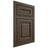 Shiloh Cabinetry Flush Inset Bradford Maple Plain Cut Perfect Brown Door