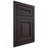 Shiloh Cabinetry Flush Inset Bradford Poplar Plain Cut Carbon Door