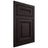 Shiloh Cabinetry Flush Inset Bradford Red Oak Plain Cut Espresso Door