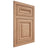 Shiloh Cabinetry Flush Inset Bradford Red Oak Plain Cut Natural Door