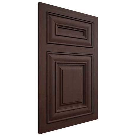 Shiloh Cabinetry Flush Inset Bradford Walnut Plain Cut Bison Door