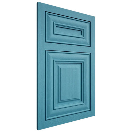 Shiloh Cabinetry Flush Inset Bradford White Oak Quarter Sawn Aqua Door