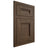 Shiloh Cabinetry Flush Inset Bristol Alder Plain Cut Caviar Door