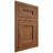 Shiloh Cabinetry Flush Inset Bristol Cherry Plain Cut Carob Door