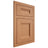Shiloh Cabinetry Flush Inset Bristol Cherry Plain Cut Natural Door