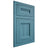 Shiloh Cabinetry Flush Inset Bristol Hickory Plain Cut Aqua Door