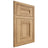 Shiloh Cabinetry Flush Inset Bristol Hickory Plain Cut Natural Door