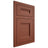 Shiloh Cabinetry Flush Inset Bristol Maple Plain Cut Cayenne Door